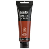Liquitex BASICS Acrylic Paint, 118ml (4oz) Tube, Red Oxide
