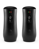 Automatic Air Freshener Spray Dispenser (2-Pack) Black Wall Mounted or Free Standing Battery Operated Sprayer for Home or Commer