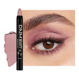 evpct Mauve Matte Cream Eye Shadow Sticks Brightener Pencils for Women, Longwear Mauve Silky Eyeshadow Applicator Stick Pen Wate