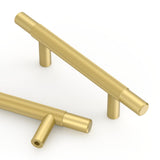 Asidrama 10 Pack 3 Inch(76mm) Brushed Gold Knurled Kitchen Cabinet Handles, Cabinet Pulls Kitchen Cabinet Hardware for Cupboard