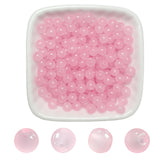 AEVORA 6mm Round Glass Beads for Jewelry Making, 900Pcs Glass Seed Beads for Bracelets, DIY Crafts (Light Pink)