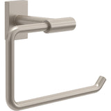 Franklin Brass Hartwell (1-Pack) Toilet Paper Holder, Euro Single Post Tissue Roll Wall Mount TP Storage, Satin Nickel Bathroom