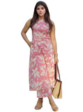 Anni Designer Women'S Rayon Viscose Printed Straight Kurta With Palazzo (Vcm Pink-Vks02_S_Pink_Small),Pink,S,,,
