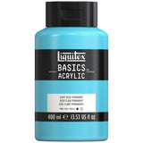 Liquitex BASICS Acrylic Paint, 400ml (13.5oz) Bottle, Light Blue Permanent