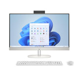 HP 27 inch All-in-One Desktop PC, FHD Display, AMD Ryzen 5 7520U, 8 GB RAM, 512 GB SSD, AMD Radeon Graphics, Windows 11 Home, 27