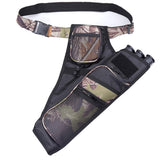 XTACER 3 Tube Hip Quiver Hunting Training Camo Archery Arrow Quiver Holder Bow Belt Waist hanged Target Quiver (Camouflage - 3 T