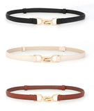 Elesuncdou 3 Pcs Belt For Women Dresses, Fashion Accessory For Office And Casual Wear, Adjustable Waist Belt Set In Black Brown