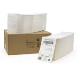 Buhbo 4 x 6 Direct Thermal Shipping Label (4000 Fanfold Labels) 2 Stacks of 2000 Labels Rollo Compatible Commercial Grade