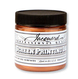 Jacquard Professional Screen Print Ink, WaterSoluable, 4oz Jar, Copper (123)