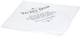 Lillian Rose White Dad Wedding Gift Cotton Keepsake Hankie, 7
