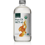 Natural Force Organic Pure C8 MCT Oil - Liquid MCT Oil in Glass Bottle Container - Concentrated Caprylic Acid - Keto, Paleo, Kos