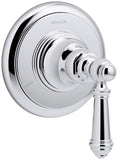 KOHLER K-T72770-4-CP Artifacts Transfer Valve Trim with Lever Handle, Polished Chrome