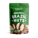 Food to Live Organic Dry Roasted Brazil Nuts with Himalayan Salt, 8 Oz Non-GMO, Oven Roasted, Lightly Salted, No Oil Added, Whol