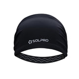 Solpro Valor Head Band | SweatWicking, NonSlip Bands For Workouts & Sports (Black)