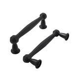 khtumeware 2 Pack 3 Inch(76mm) Matte Black Cabinet Pulls, Black Kitchen Cabinet Handles Kitchen Cabinet Hardware for Cupboard Dr
