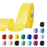 ZHIAXTON Yellow Ribbon 1 1/2 Inch, 60 Yards Single Face Yellow Satin Ribbon for Gift Wrapping, Sunflowers Floral Bouquets Wreath