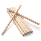 Wood Strips Slats Wooden Sticks for Crafts 3/83/415, 15 PCS Thin Wood Planks Trim Lumber Support Flat Boards Pieces Squa