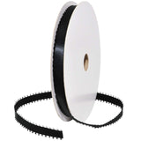 Morex Ribbon Picot Ribbon, 3/8 x 40 yd, Black