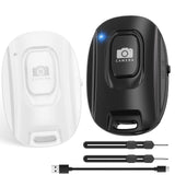 MAIRAN Rechargeable Wireless Camera Remote Shutter for iPhone and Android Smartphones,2 Pack Bluetooth Phone Remote Control,Self