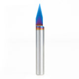 Amana Tool 45620-K Solid Carbide Spektra Extreme Tool Life Coated 30 Degree Engraving 0.0108 Tip Width x 1/4 SHK x 2 Inch Long S