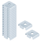 YIDU69Q 20 Pcs Square Plate Washers Accept 3/8 Bolt, Saddle Washer for 1-5/8 Strut Channel