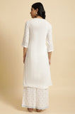 W For Woman Kurta & Parallel Pant_23Fews19277-120851_L_12