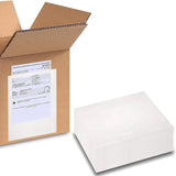 9.5x 12 Clear Enclosed Packing Envelope Plain Face Usable Dim 9 x 11.5 Front Clear, Back White (500 Pack)