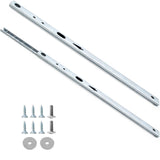 Luomorgo 2 Pcs Metal Drawer Slides, 13.5 Inch Drawer Slide, Ball Bearing Two Way Slide Track Rail, Heavy Duty Dresser Drawer Sli