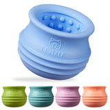 Bestalk Dog Enrichment Treat Toy, Long-Lasting Wobbly Interactive Freeze Lick Toys for Dogs, Stuffable Puzzle Feeder Toy for Bor