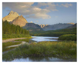 Mount Wilbur At Fishercap Lake, Glacier National Park, Montana-Paper Art-37,,X30,,