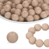 HARFINGTON 65Pcs Silicone Beads 15mm Round Rubber Focal Beads Bulk for Pens Keychain Bracelet Necklace DIY Crafts Making, Soft B