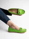 Shoetopia Women & Girls Stylish Front Bow Style Green Loafers /5114/Green/Uk6,Green,6,B0BNQJWC9H