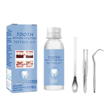 Tooth Repair Kit,Modelable Plastic Teeth Replacement Kit for Missing Teeth Broken Tooth Filler(3+1 Pcs).