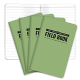 Elan Publishing Company The Indestructible, Waterproof, Tearproof, Weatherproof Field Notebook 3.5inchx5.5inch Green Lined Memo