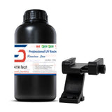 Siraya Tech Tenacious Lava Black Resin for 3D Printer - Professional Engineering Resin 1KG, High Impact Resistant & Wear Resista