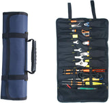 Serplex 600D Oxford Tool Roll Bag for Electrician, Heavy Duty Storage Pouch