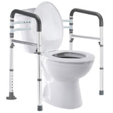 FSA/HSA Eligible Toilet Safety Rails, Adjustable Toilet Frame for Elderly, Seniors, Handicap & Disabled, Foldable Handicap Toile