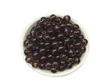 Glass Beads 10mm 60pcs Round Smooth Loose Beads for Bracelet Necklace Jewelry Making Craft DIY (10mm, 51009 Grey)