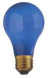 Satco S4981 40 Watt A19 Incandescent Light Bulb, Ceramic Blue