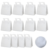 Chanseen 12Pcs White Insulated Take Away Bags Disposable Cooler Bag Thermal Lunch Grocery Take Out Bags for Coffee Milk Tea Hot
