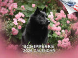 2025 2026 Schipperke Calendar - Dog Breed Monthly Wall Calendar - 12 x 18 Open - Thick No-Bleed Paper - Giftable - Academic Teac