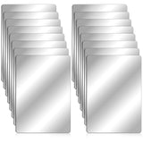 Marsui 32 Pieces Shatter Proof Plastic Mirror Craft 4 x 6 Inch Small Mirror Tiles Bulk with Soft Round Corners Double Sided Prot