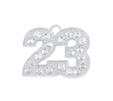 GRADFTY Graduation Gift for Her,Silver Rhinestone 23 Year Charm for Graduation Cap Tassel Necklace Keychain Bracelet Decoration