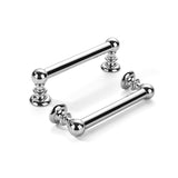 khtumeware 10 Pack 3 inch(76mm) Hole Center Vibrant Polished Chrome Cabinet Pulls Solid Heavy-Duty Kitchen Cabinet Hardware for
