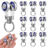 10pcs Metal Curtain Track Rollers Silent Curtain Track Gliders Flexible Rail Accessories