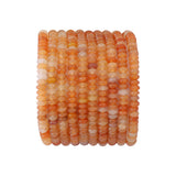 BEADIA Natural Red Aventurine Disk Stone Beads 4x2mm 160pcs Rondelle Loose Semi Gemstone Beads for Jewelry Making Design