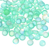 HARFINGTON 100pcs Cat Eye Resin Beads Cabochons 6mm Flatback Round Dome Beads Half Round Beads for Jewelry Making Clay Findings