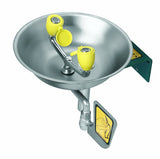 Speakman High Performance Emergency Handsfree Paddle Handle Wall Mounted Automatic Flow Control Eyewash, Powder Coated Stainless