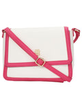 Tommy Hilfiger Solid Pink Pu Sling Bag