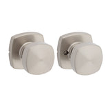 Kwikset Arroyo Knob Interior Passage Door Knob, Handle For Closet and Hallway Doors, NonLocking Doorknob in Satin Nickel, with